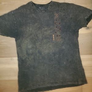 BAGGY TEE acid washed grey. size XL
